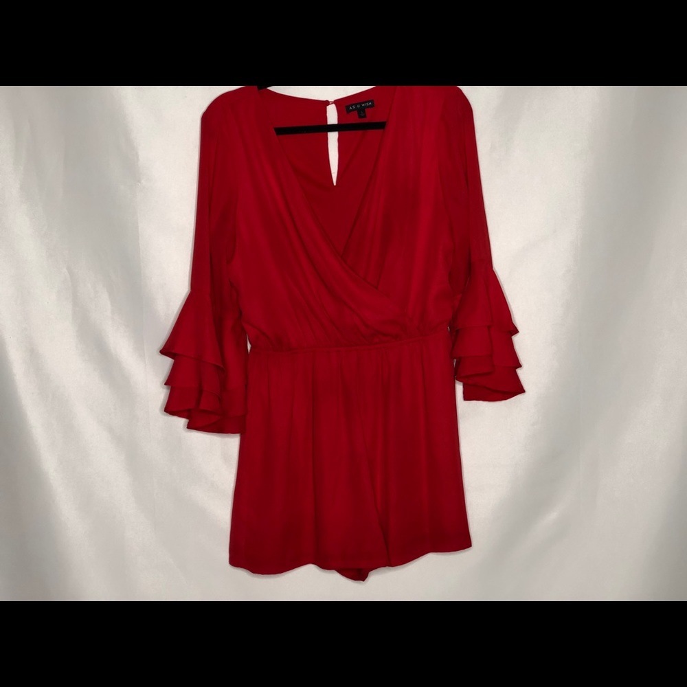 Women’s Bright Red Romper